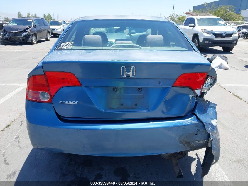 2008 Honda Civic Lx VIN: 2HGFA16548H526219 Lot: 39599440