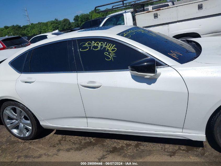 2023 Acura Tlx Technology Package VIN: 19UUB5F49PA001138 Lot: 39599446