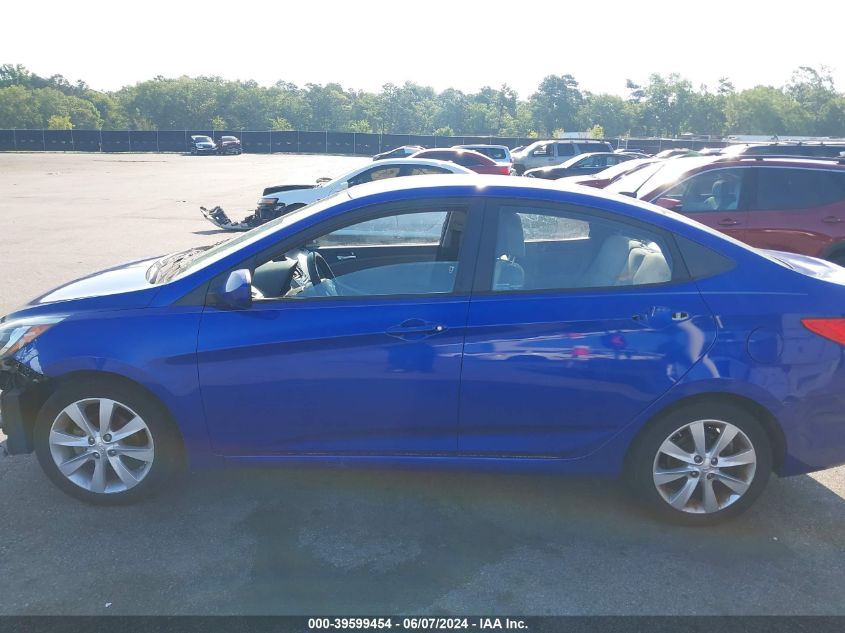 2014 Hyundai Accent Gls VIN: KMHCU4AE2EU763636 Lot: 39599454