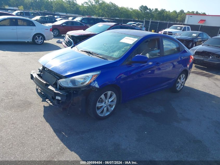 2014 Hyundai Accent Gls VIN: KMHCU4AE2EU763636 Lot: 39599454