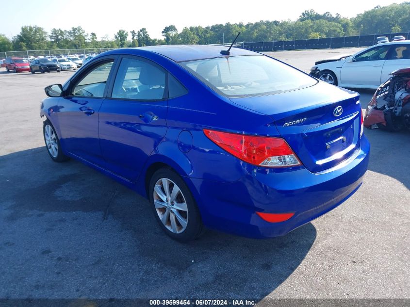 2014 Hyundai Accent Gls VIN: KMHCU4AE2EU763636 Lot: 39599454