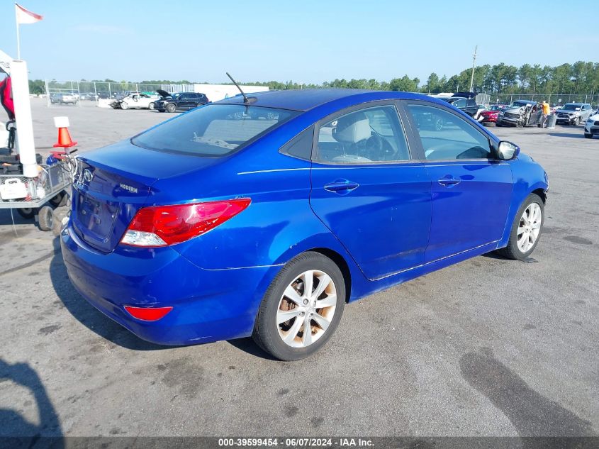 2014 Hyundai Accent Gls VIN: KMHCU4AE2EU763636 Lot: 39599454