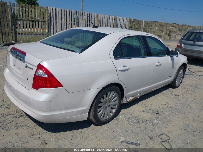 2010 Ford Fusion Hybrid VIN: 3FADP0L36AR138507 Lot: 39599518