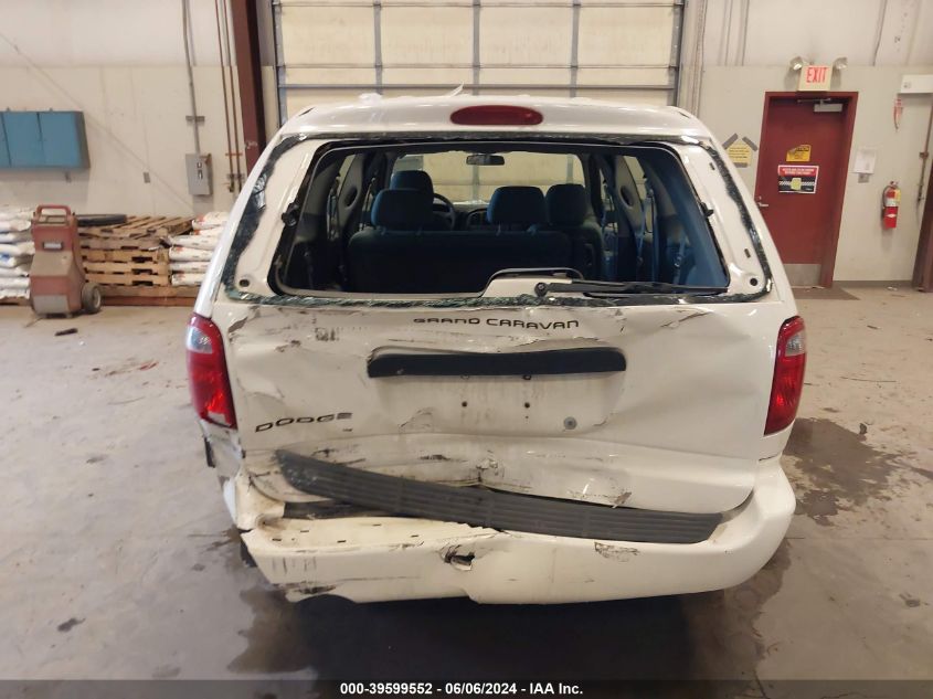 2006 Dodge Grand Caravan Se VIN: 1D4GP24E56B762767 Lot: 39599552