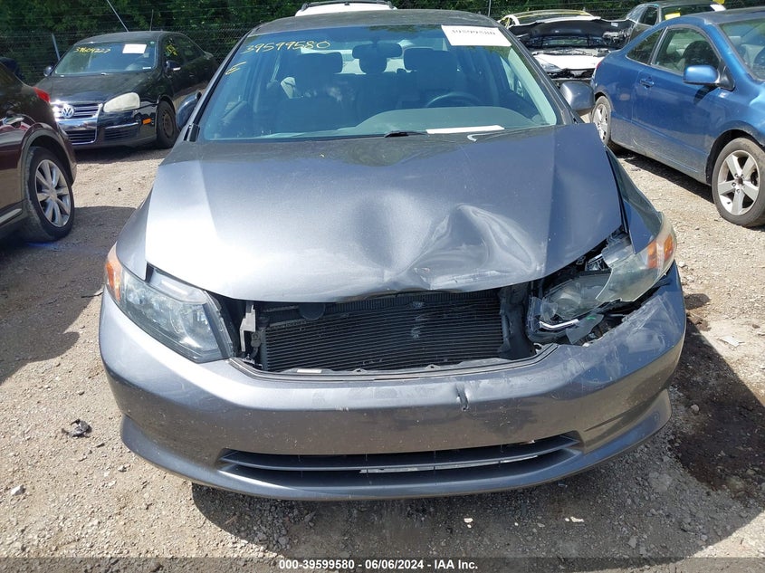 2012 Honda Civic Lx VIN: 19XFB2F58CE035478 Lot: 39599580