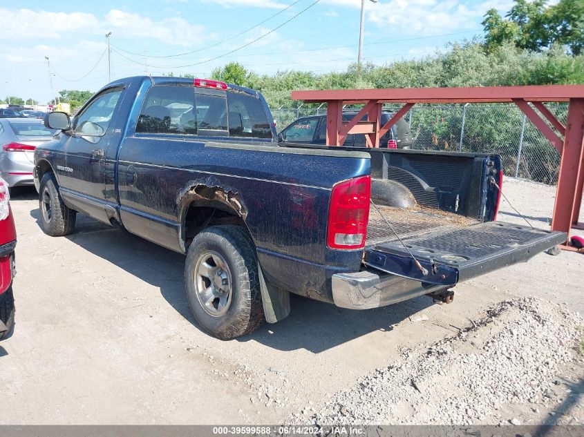 2002 Dodge Ram 1500 St VIN: 1D7HU16N22J255218 Lot: 39599588