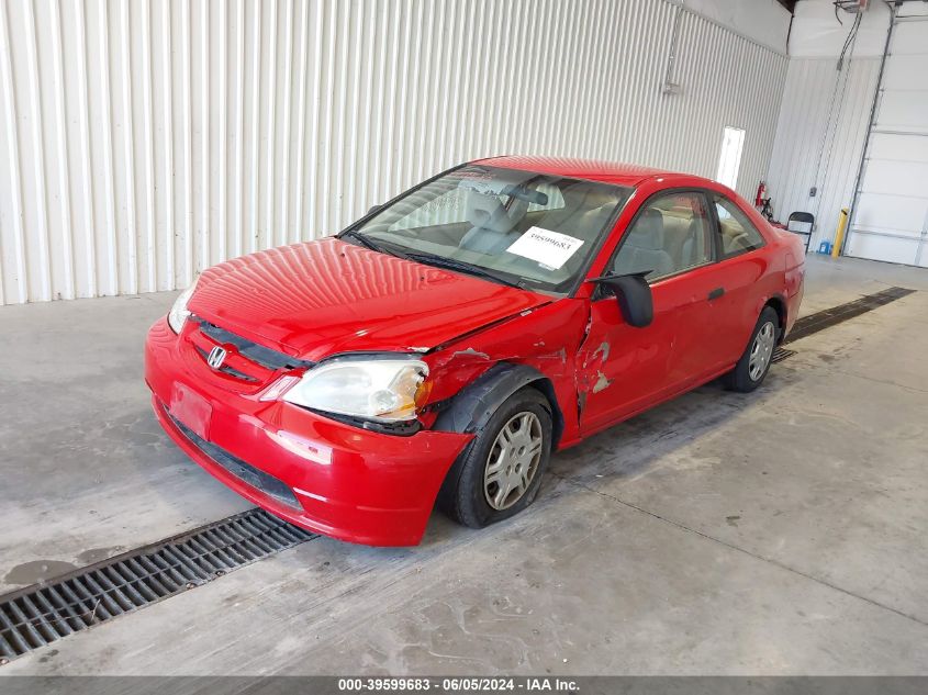 2001 Honda Civic Lx VIN: 1HGEM22541L079785 Lot: 39599683