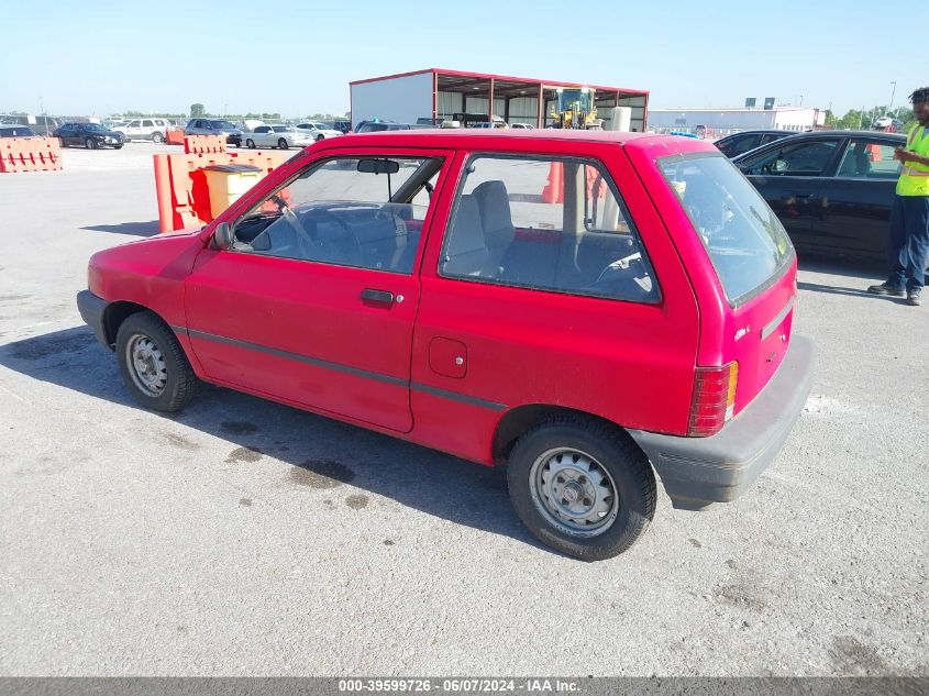 1991 Ford Festiva L VIN: KNJPT05H0M6139341 Lot: 39599726