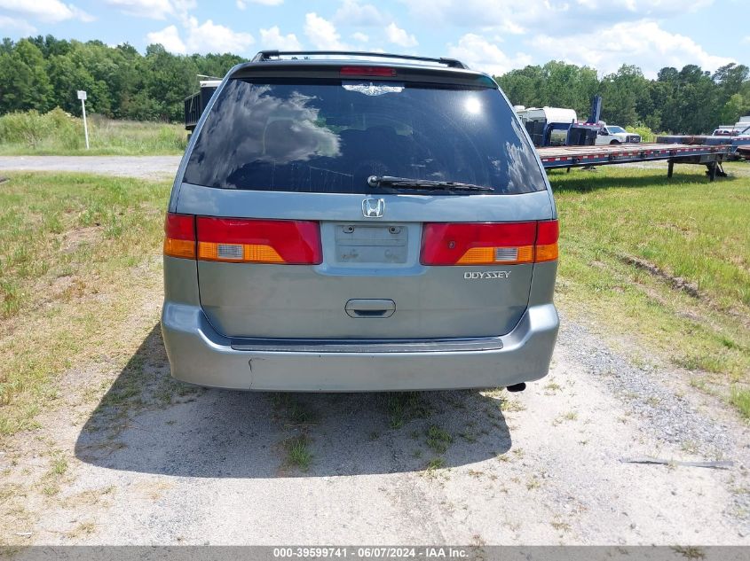 2002 Honda Odyssey Ex VIN: 5FNRL18612G008001 Lot: 39599741