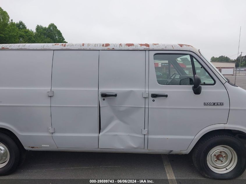 1994 Dodge Ram Van B250 VIN: 2B7HB21TXRK168631 Lot: 39599743