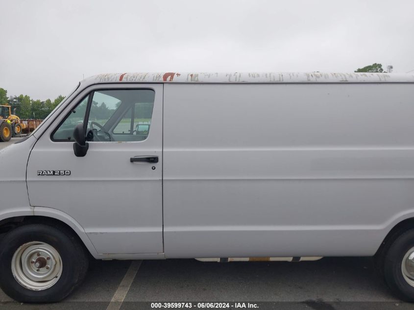 1994 Dodge Ram Van B250 VIN: 2B7HB21TXRK168631 Lot: 39599743