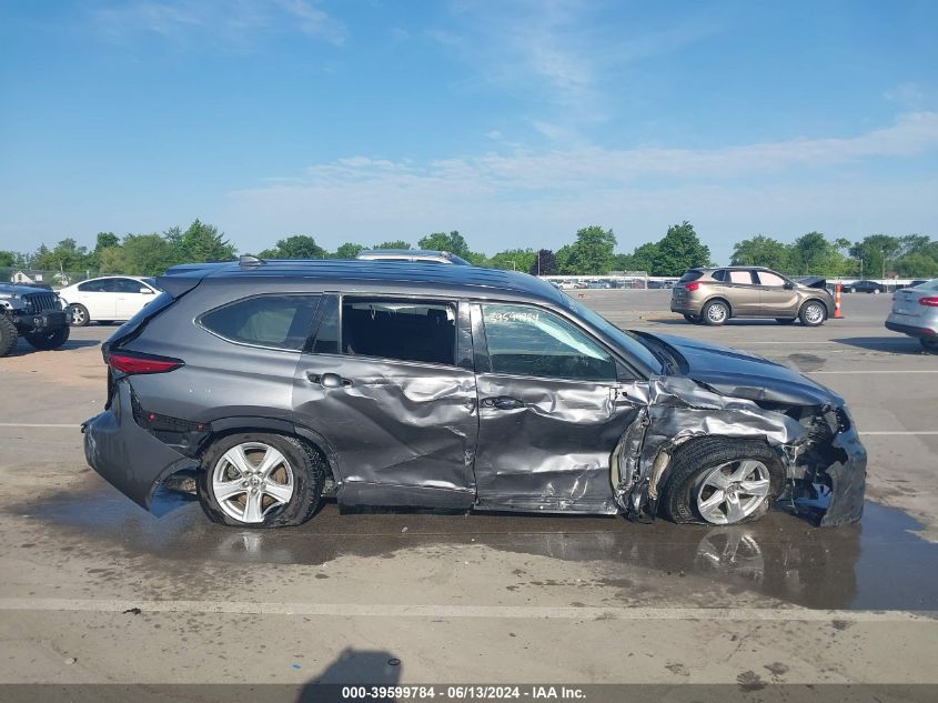 2021 Toyota Highlander L VIN: 5TDCZRBH8MS548454 Lot: 39599784