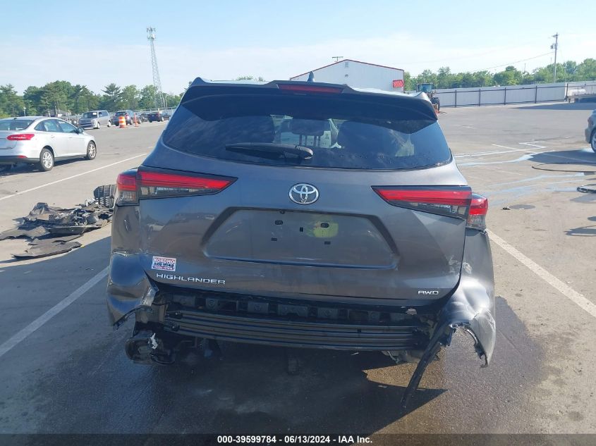 2021 Toyota Highlander L VIN: 5TDCZRBH8MS548454 Lot: 39599784