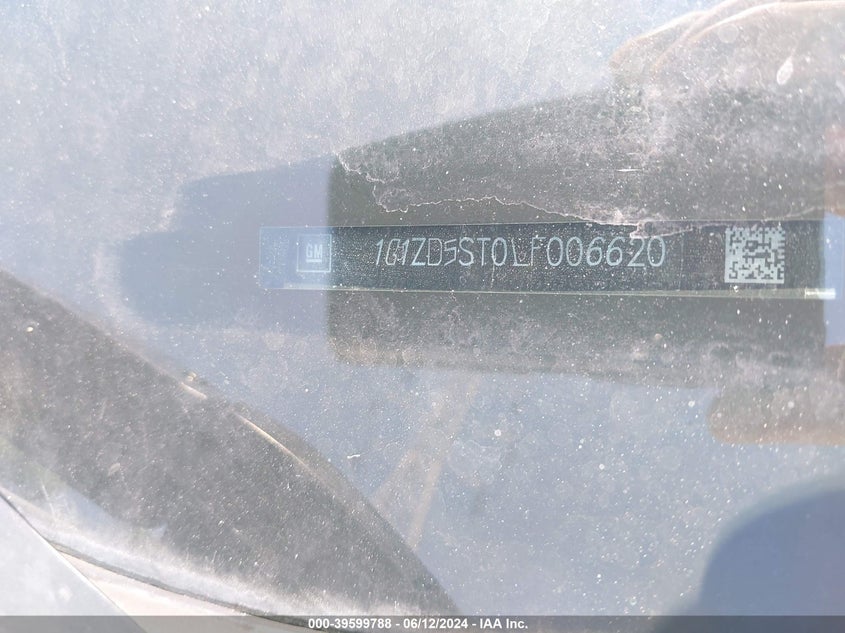 2020 Chevrolet Malibu Fwd Lt VIN: 1G1ZD5ST0LF006620 Lot: 39599788