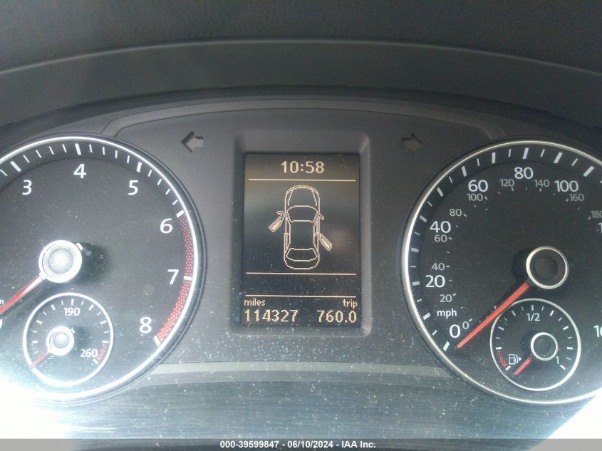 2012 Volkswagen Passat 2.5L Se VIN: 1VWBP7A31CC048306 Lot: 39599847