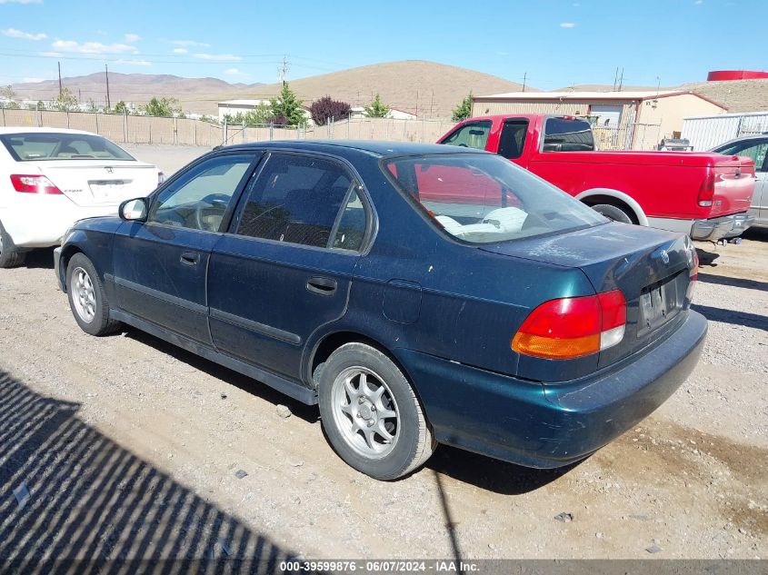 1997 Honda Civic Lx VIN: JHMEJ6578VS021863 Lot: 39599876