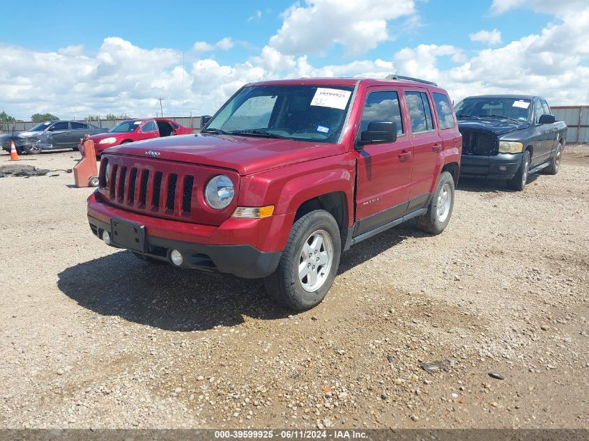 2016 Jeep Patriot Sport VIN: 1C4NJRBBXGD508825 Lot: 39599925