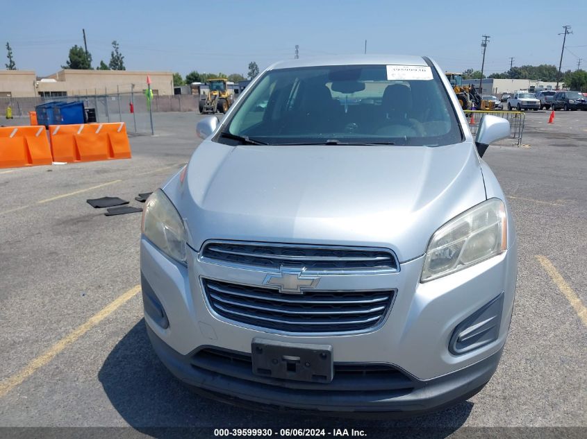 2015 Chevrolet Trax 1Ls VIN: KL7CJKSB7FB098328 Lot: 39599930