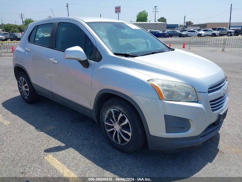 2015 Chevrolet Trax 1Ls VIN: KL7CJKSB7FB098328 Lot: 39599930