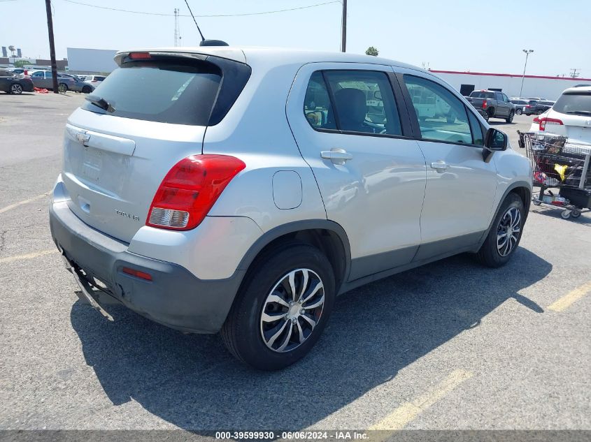 2015 Chevrolet Trax 1Ls VIN: KL7CJKSB7FB098328 Lot: 39599930