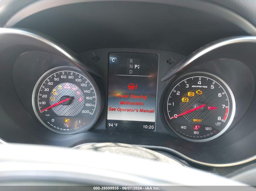 2017 Mercedes-Benz Amg C 63 VIN: 55SWF8GB1HU209239 Lot: 39599935