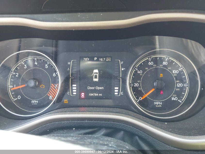 2015 Jeep Cherokee Latitude VIN: 1C4PJMCS7FW504244 Lot: 39599947