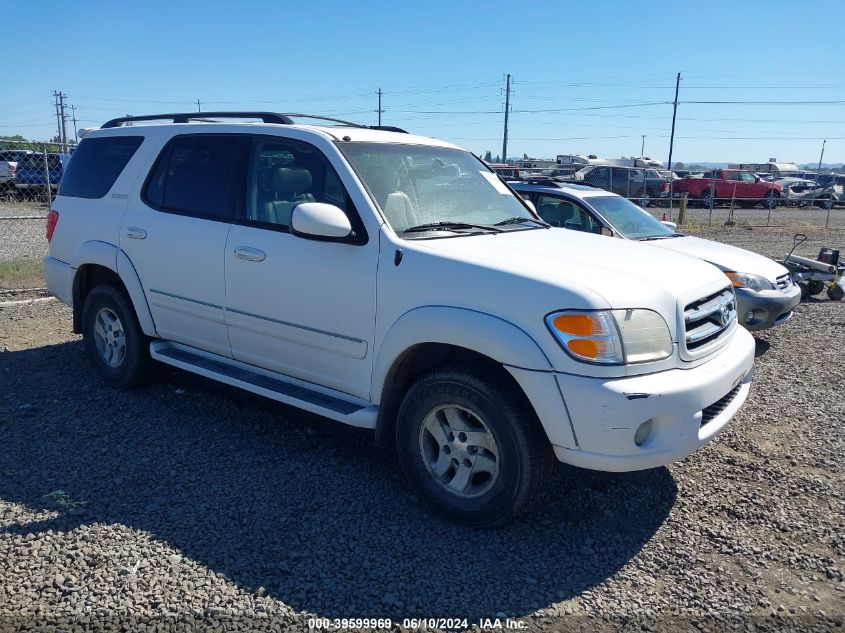 2002 Toyota Sequoia Limited V8 VIN: 5TDBT48A92S098949 Lot: 39599969