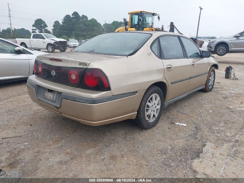 2004 Chevrolet Impala VIN: 2G1WF52EX49385764 Lot: 39599986