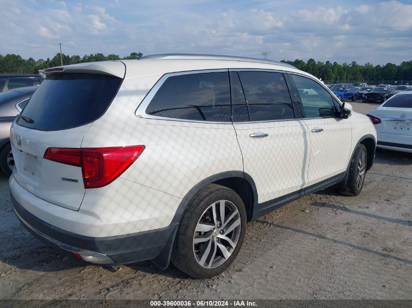 2018 Honda Pilot Touring VIN: 5FNYF5H92JB026992 Lot: 39600036