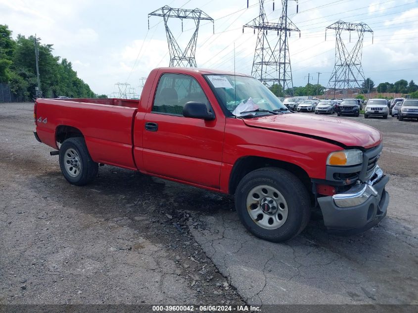 2005 GMC Sierra 1500 Work Truck VIN: 1GTEK14V95Z213902 Lot: 39600042