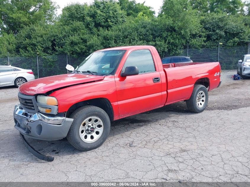 2005 GMC Sierra 1500 Work Truck VIN: 1GTEK14V95Z213902 Lot: 39600042