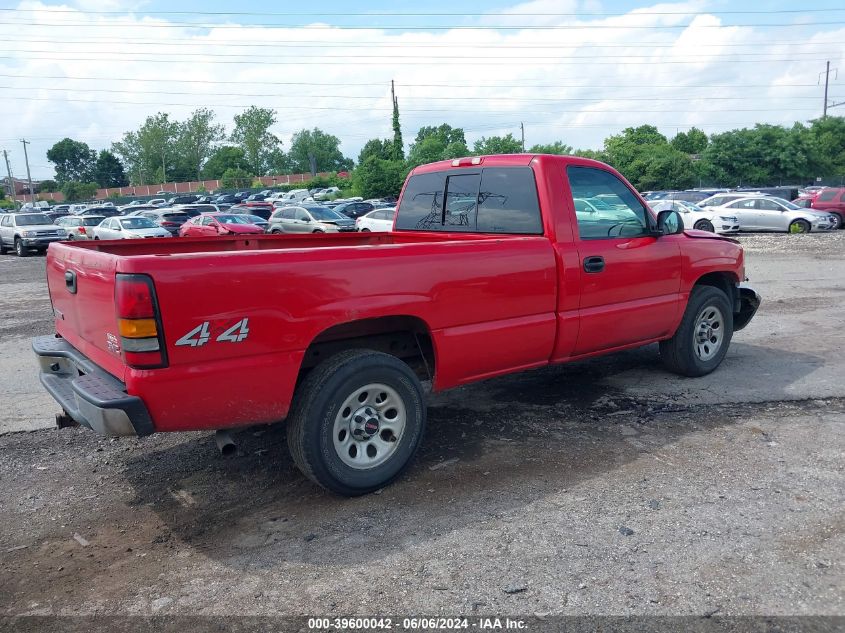 2005 GMC Sierra 1500 Work Truck VIN: 1GTEK14V95Z213902 Lot: 39600042