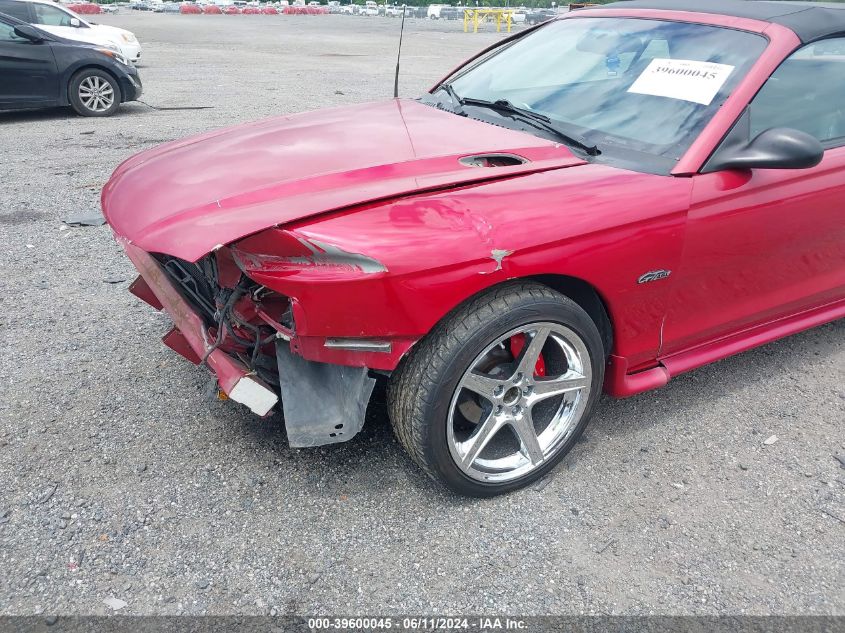 1998 Ford Mustang Gt VIN: 1FAFP45X1WF218592 Lot: 39600045