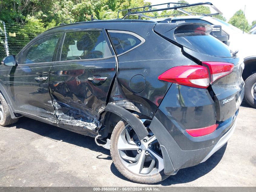 2017 Hyundai Tucson Limited VIN: KM8J33A24HU274802 Lot: 39600047