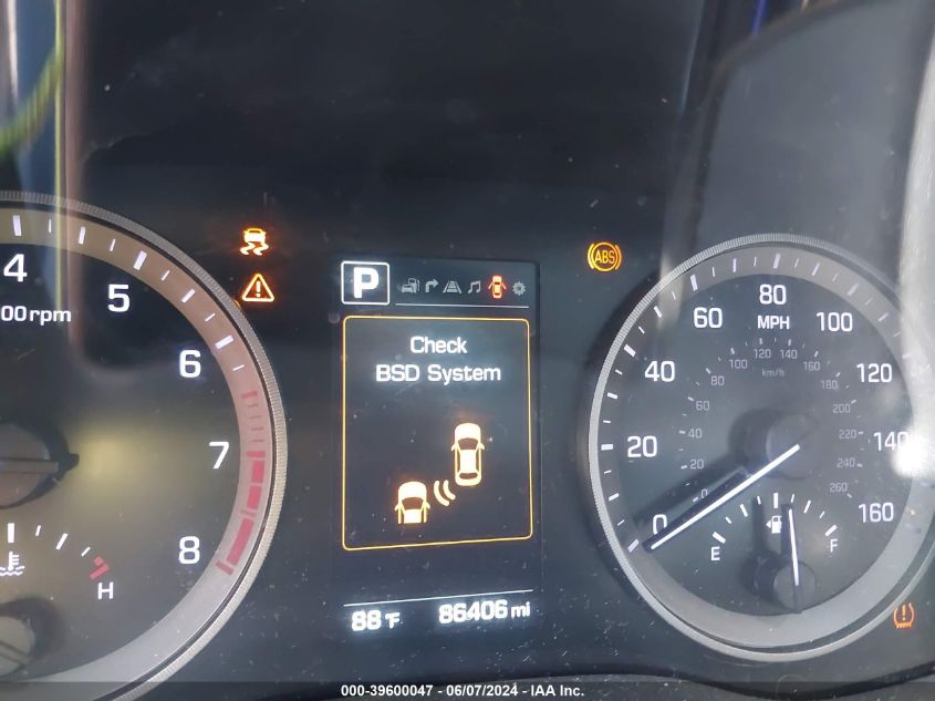 2017 Hyundai Tucson Limited VIN: KM8J33A24HU274802 Lot: 39600047