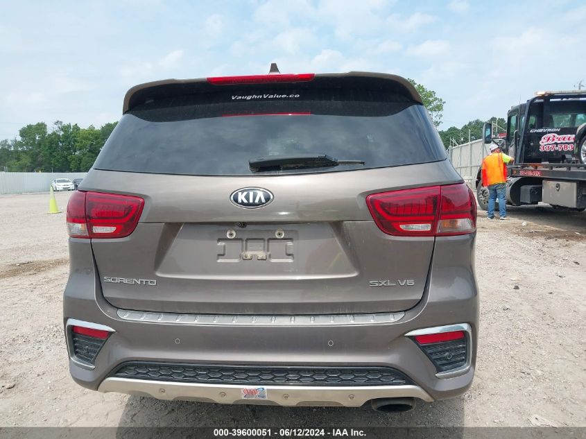 2019 Kia Sorento 3.3L Sxl VIN: 5XYPK4A58KG476004 Lot: 39600051