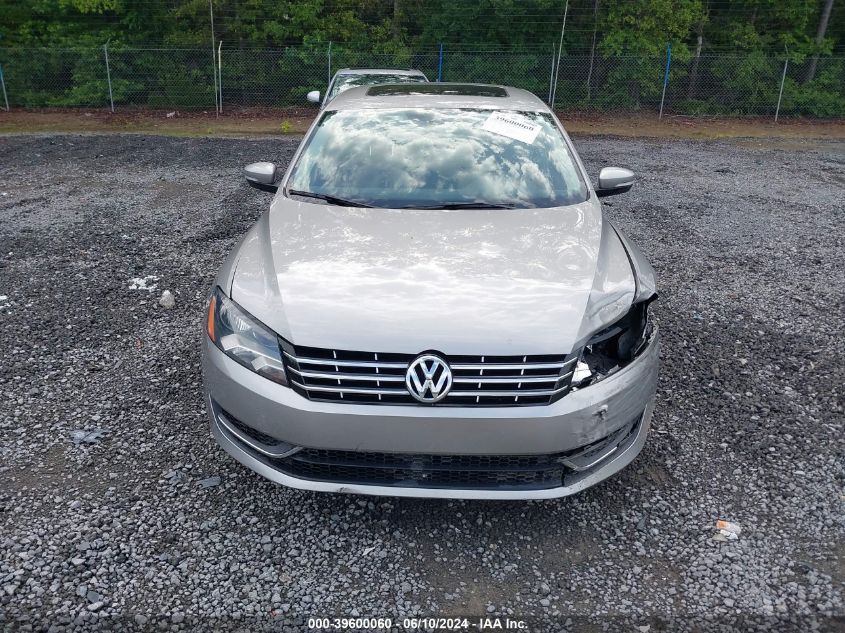 2012 Volkswagen Passat 2.0L Tdi Se VIN: 1VWBN7A31CC104461 Lot: 39600060
