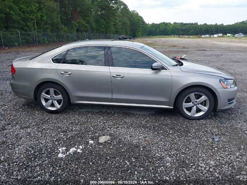 2012 Volkswagen Passat 2.0L Tdi Se VIN: 1VWBN7A31CC104461 Lot: 39600060