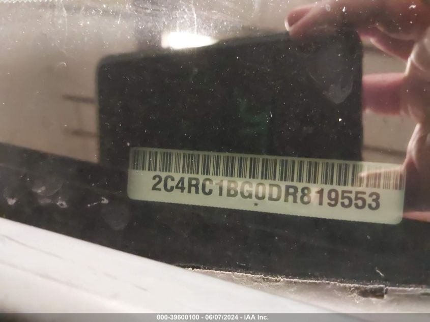 2013 Chrysler Town & Country Touring VIN: 2C4RC1BG0DR819553 Lot: 39600100