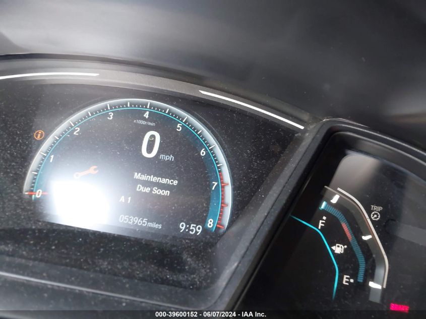 2019 Honda Civic Lx VIN: 2HGFC2E68KH583878 Lot: 39600152