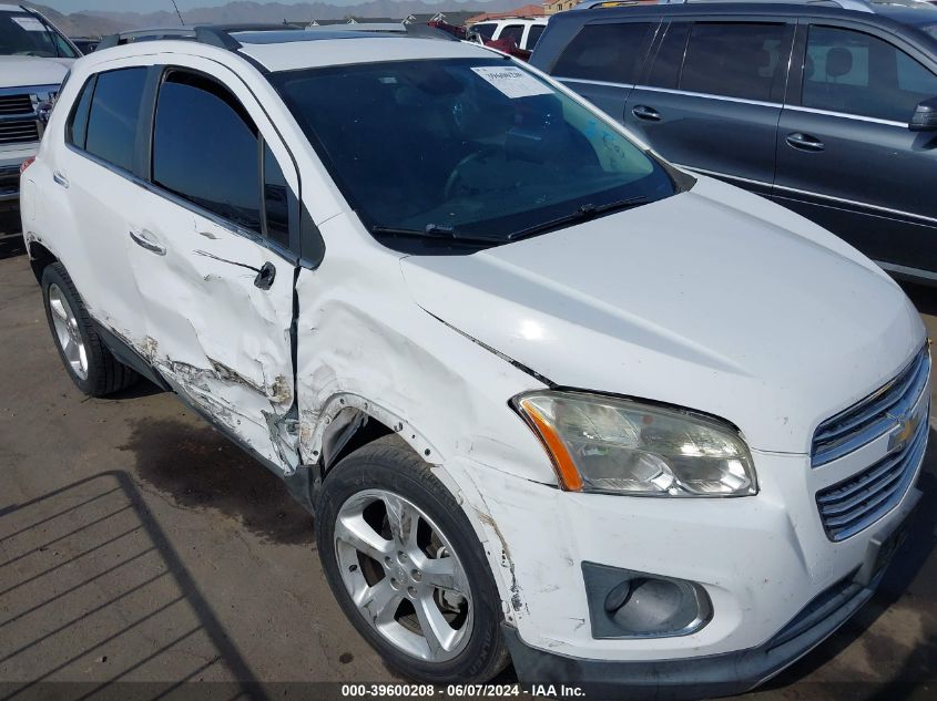 2015 Chevrolet Trax Ltz VIN: 3GNCJTSB3FL235781 Lot: 39600208