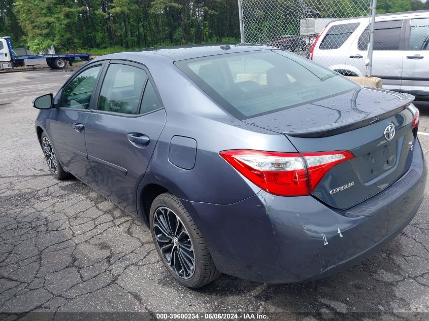 2015 Toyota Corolla S Premium VIN: 2T1BURHE0FC337672 Lot: 40715777