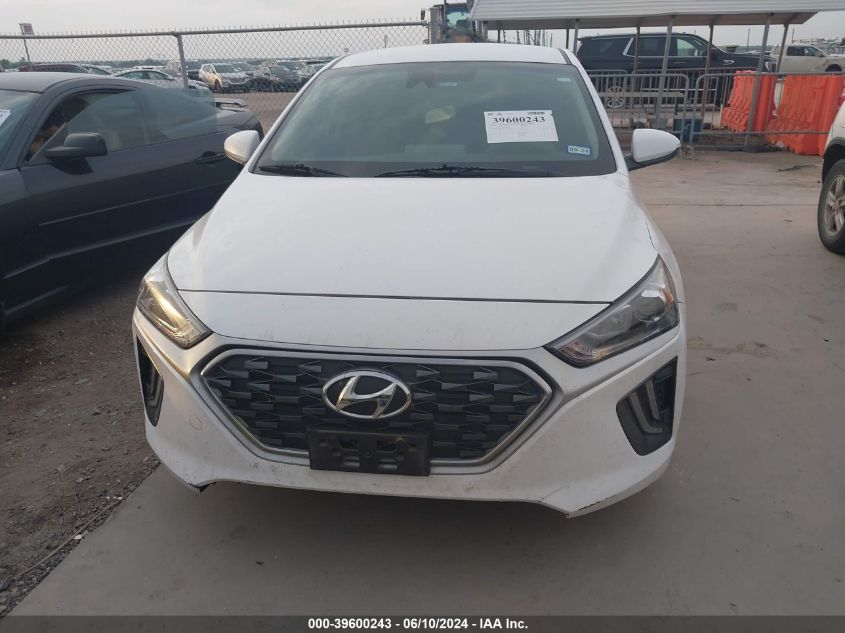 2021 Hyundai Ioniq Hybrid Se VIN: KMHC75LC7MU255394 Lot: 39600243