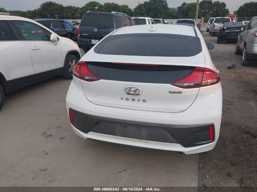 2021 Hyundai Ioniq Hybrid Se VIN: KMHC75LC7MU255394 Lot: 39600243