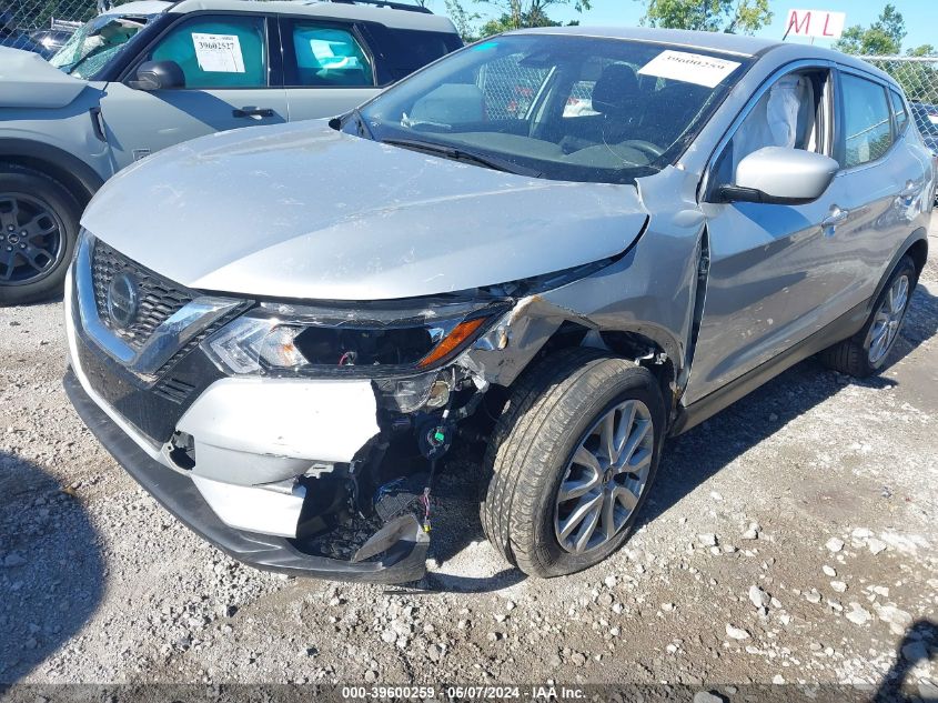 2022 Nissan Rogue Sport S Awd Xtronic Cvt VIN: JN1BJ1AW2NW479883 Lot: 39600259