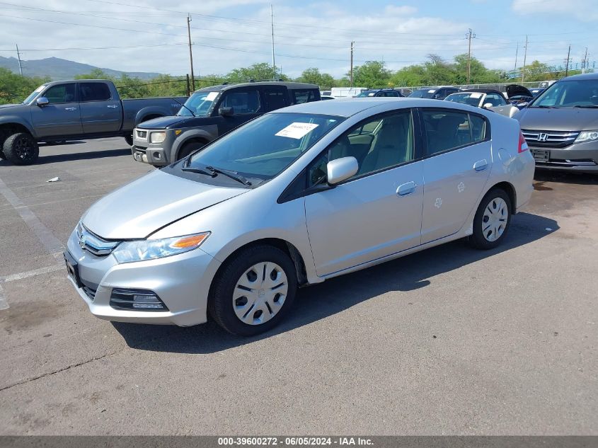 2013 Honda Insight Lx VIN: JHMZE2H51DS005690 Lot: 39600272