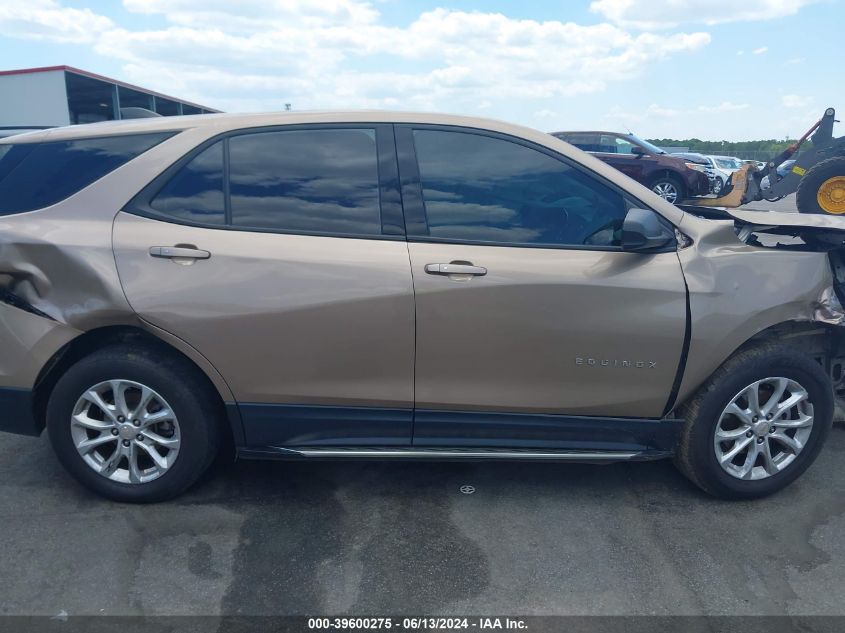 2019 Chevrolet Equinox Ls VIN: 2GNAXHEV6K6189774 Lot: 39600275