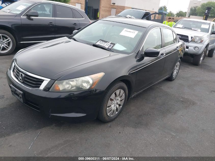 2010 Honda Accord 2.4 Lx VIN: 1HGCP2F38AA014604 Lot: 39600311