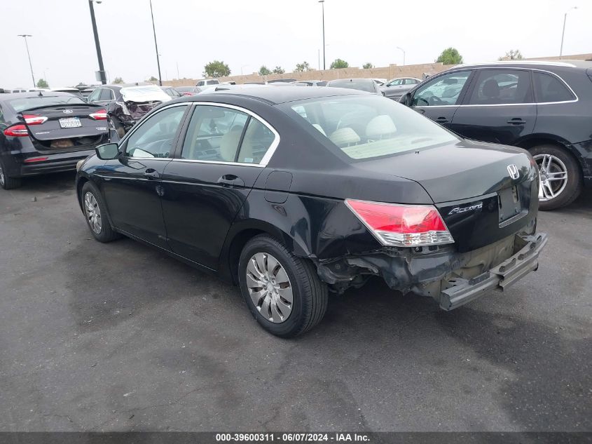 2010 Honda Accord 2.4 Lx VIN: 1HGCP2F38AA014604 Lot: 39600311