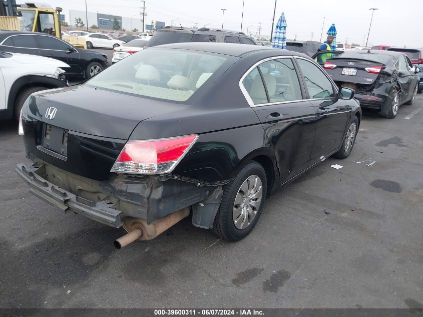 2010 Honda Accord 2.4 Lx VIN: 1HGCP2F38AA014604 Lot: 39600311